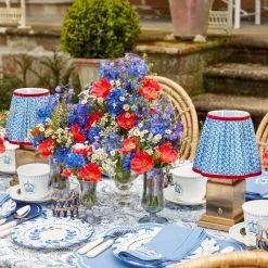 Mrs. Alice Lamps & Lighting|Blue Lotus Lampshade