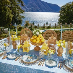 Mrs. Alice Crockery Sets|Blue Matilde Dinner & Starter Plates (Set Of 8)