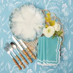 Mrs. Alice Crockery Sets|Blue Matilde Dinner Plates (Set Of 4)