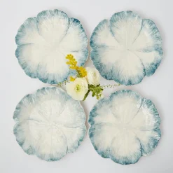 Mrs. Alice Dinner Plates|Blue Matilde Dinner Plates (Set Of 4)