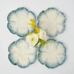 Mrs. Alice Crockery Sets|Blue Matilde Starter Plates (Set Of 4)