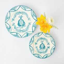 Mrs. Alice Crockery Sets|Blue Melograno Starter Plates (Set Of 4)