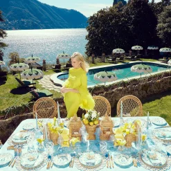 Mrs. Alice Tablecloths|Blue Melograno Tablecloth