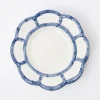 Mrs. Alice Bamboo Crockery|Blue Petal Bamboo Dinner Plate
