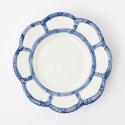 Mrs. Alice Bamboo Crockery|Blue Petal Bamboo Dinner Plate