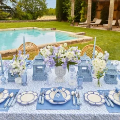 Mrs. Alice Starter Plates|Blue Petal Bamboo Starter Plate