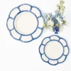 Mrs. Alice Bamboo Crockery|Blue Petal Bamboo Starter Plate