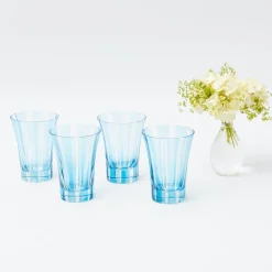 Mrs. Alice Glasses|Blue Positano Glasses (Set Of 4)