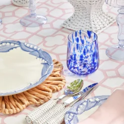 Mrs. Alice Glasses|Blue Provence Water Glasses (Set Of 4)