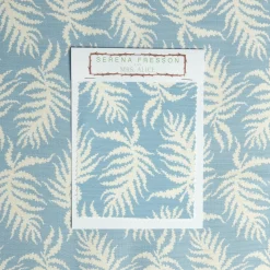 Mrs. Alice Serena Fresson Fabrics|Blue Trailing Ferns Fabric