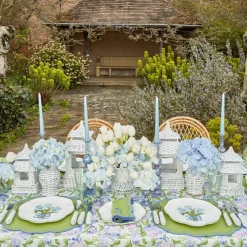 Mrs. Alice Dinner Plates|Blue Tulip Dinner Plate