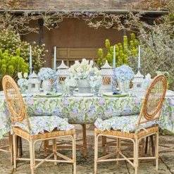 Mrs. Alice Crockery Sets|Blue Tulip Dinner Plates (Set Of 4)