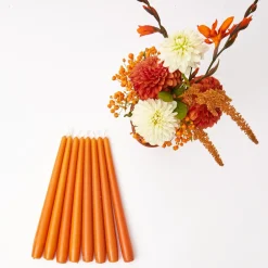 Mrs. Alice Candles|Burnt Orange Candles (Set Of 8)