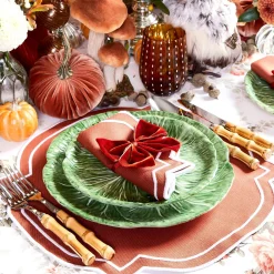 Mrs. Alice Napkin Rings, Bows & Wreaths|Burnt Orange Napkin Bows (Set Of 4)