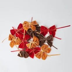 Mrs. Alice Napkin Rings, Bows & Wreaths|Burnt Orange Napkin Bows (Set Of 4)