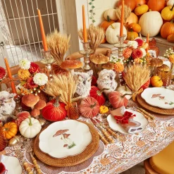 Mrs. Alice Napkin Rings, Bows & Wreaths|Burnt Orange Napkin Bows (Set Of 4)