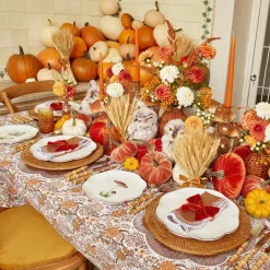 Mrs. Alice Napkin Rings, Bows & Wreaths|Burnt Orange Napkin Bows (Set Of 4)