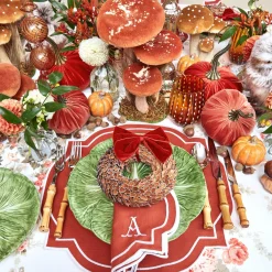Mrs. Alice Placemats|Burnt Orange Placemats (Set Of 4)