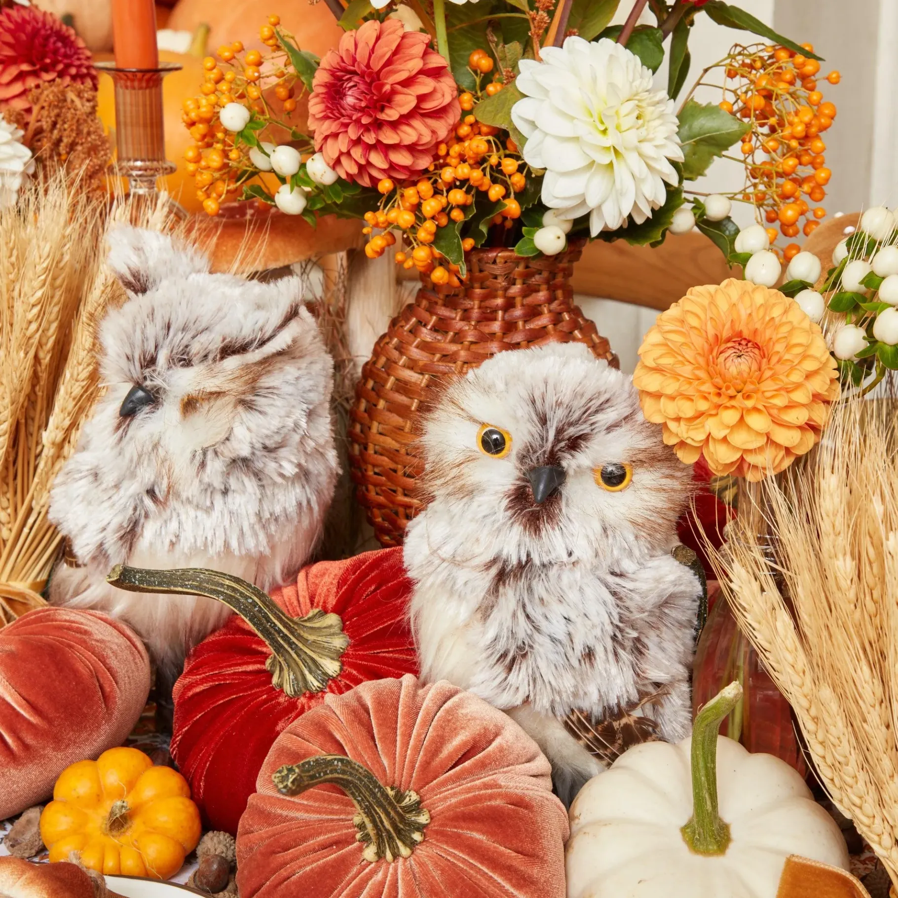 Mrs. Alice Vases|Burnt Rattan Vase (Set Of 3)