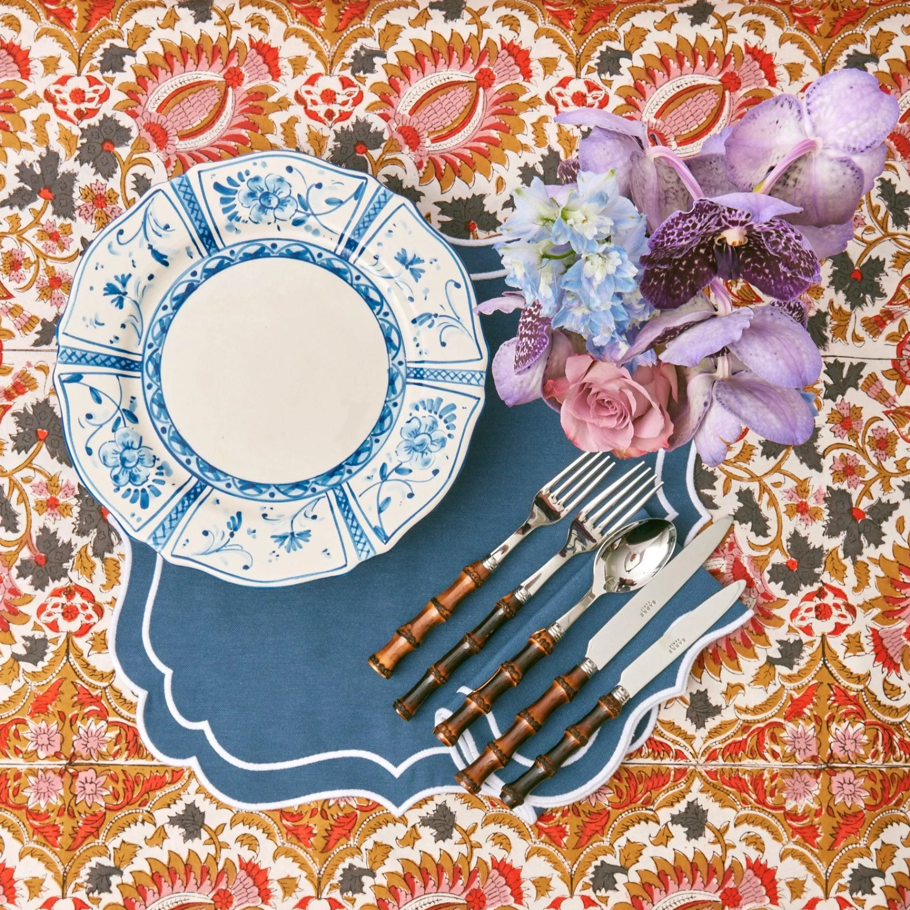 Mrs. Alice Dinner Plates|Cadiz Hand Painted Dinner Plate