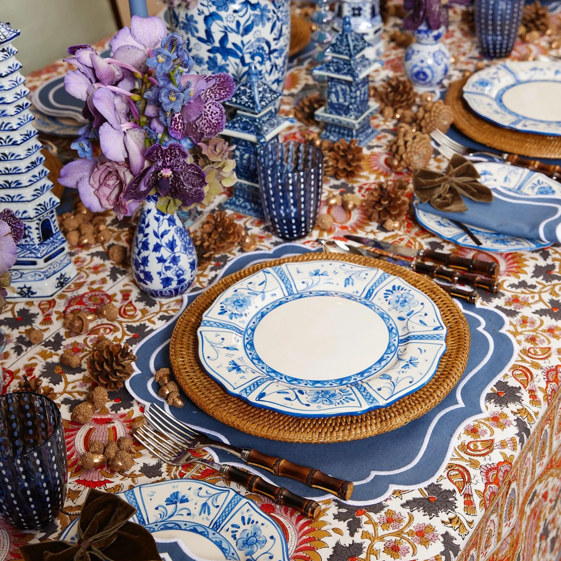 Mrs. Alice Dinner Plates|Cadiz Hand Painted Dinner Plate