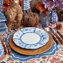 Mrs. Alice Crockery Sets|Cadiz Hand Painted Dinner Plates (Set Of 4)