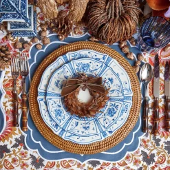 Mrs. Alice Crockery Sets|Cadiz Hand Painted Starter Plates (Set Of 4)