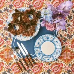 Mrs. Alice Crockery Sets|Cadiz Hand Painted Starter Plates (Set Of 4)