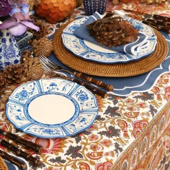 Mrs. Alice Crockery Sets|Cadiz Hand Painted Starter Plates (Set Of 4)