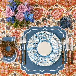 Mrs. Alice Crockery Sets|Cadiz Hand Painted Starter Plates (Set Of 4)