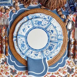 Mrs. Alice Crockery Sets|Cadiz Hand Painted Starter Plates (Set Of 4)