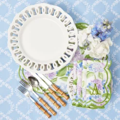 Mrs. Alice Table Linen Sets|Camilla Hydrangea Placemats & Napkins (Set Of 4)