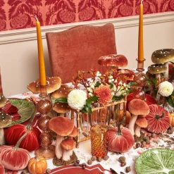 Mrs. Alice Candle Holders|Camille Chestnut Candle Holders (Pair)