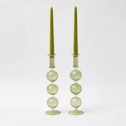 Mrs. Alice Candle Holders|Camille Olive Candle Holder (Pair)