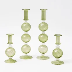 Mrs. Alice Candlescapes|Camille Olive Candle Holder Set