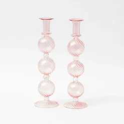 Mrs. Alice Candle Holders|Camille Peony Candle Holder (Pair)