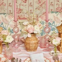 Mrs. Alice Candle Holders|Camille Peony Candle Holder (Pair)