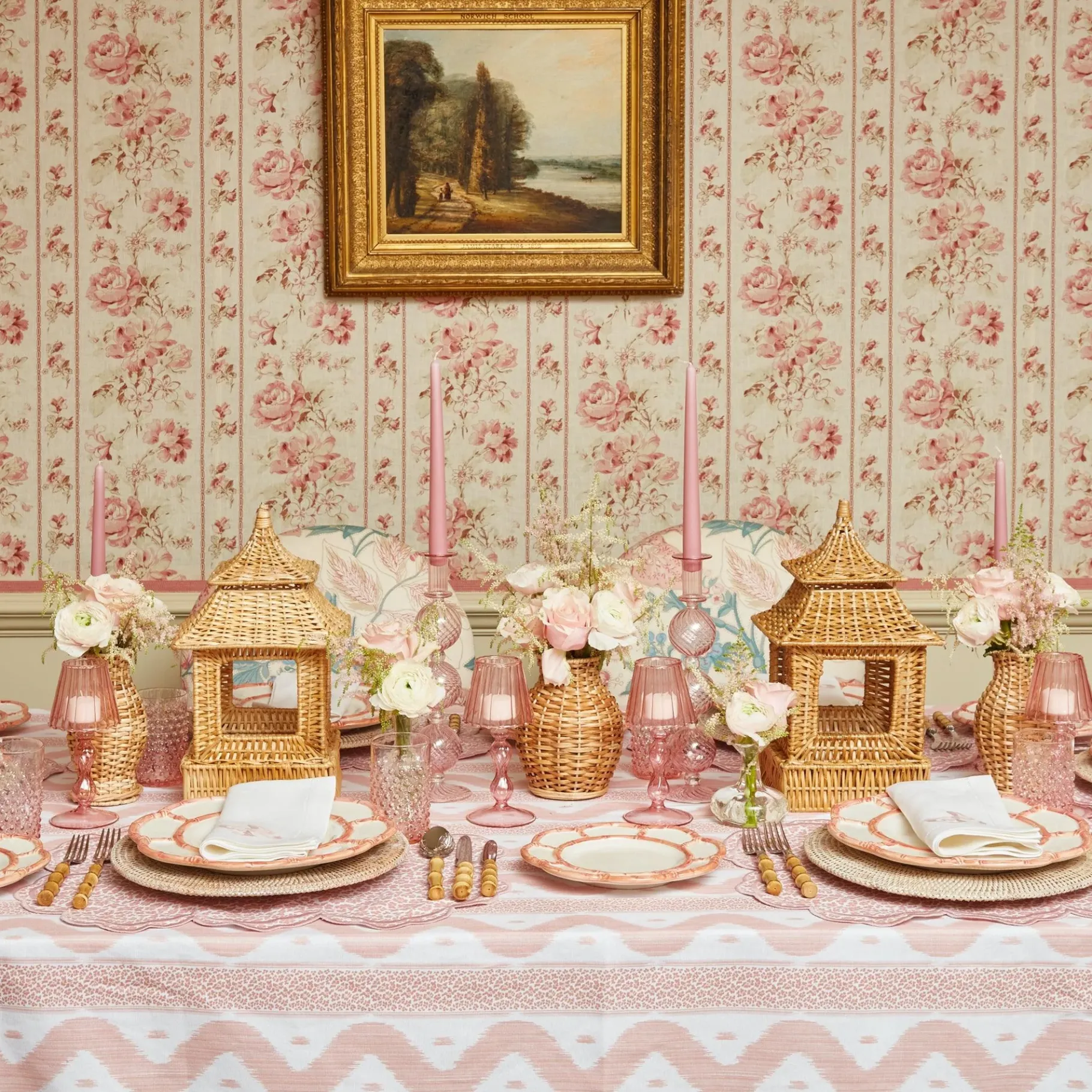 Mrs. Alice Candle Holders|Camille Peony Candle Set