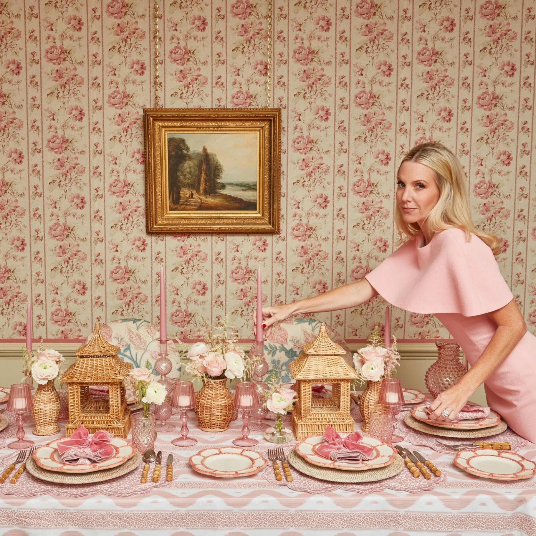 Mrs. Alice Candle Holders|Camille Peony Candle Set