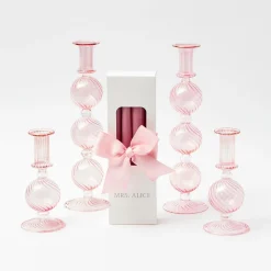 Mrs. Alice Candle Holders|Camille Peony Candle Set
