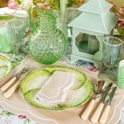 Mrs. Alice Lettuce Crockery|Capri Lettuce Dinner Plate