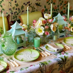 Mrs. Alice Dinner Plates|Capri Lettuce Dinner Plate