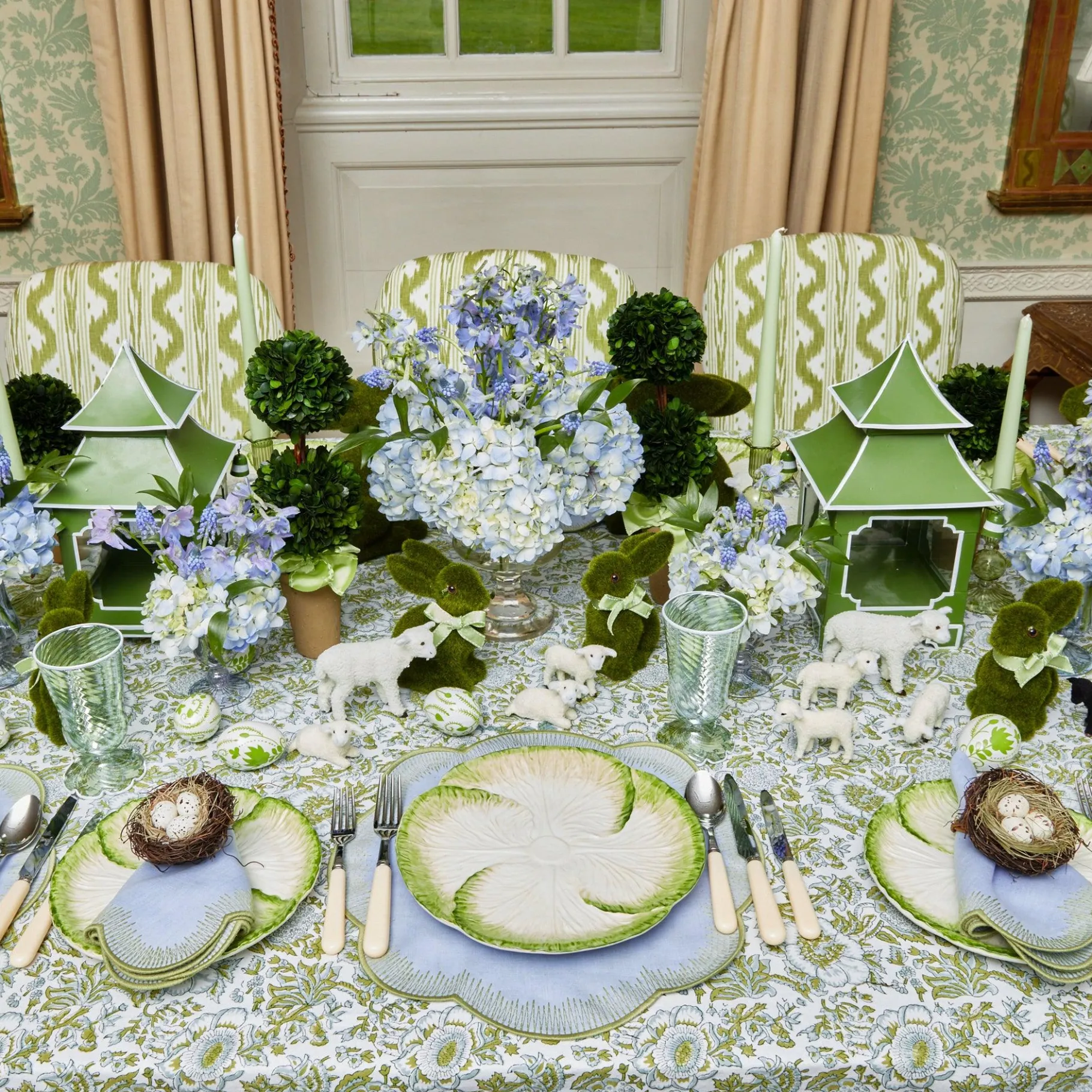 Mrs. Alice Dinner Plates|Capri Lettuce Dinner Plate