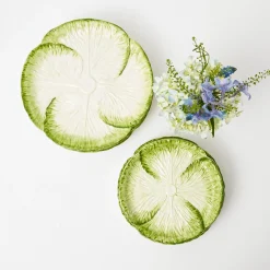 Mrs. Alice Dinner Plates|Capri Lettuce Dinner Plate