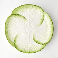 Mrs. Alice Lettuce Crockery|Capri Lettuce Dinner Plate (Set Of 4)