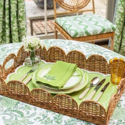 Mrs. Alice Trays & Liners|Cecily Green Tray Liner