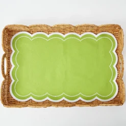 Mrs. Alice Trays & Liners|Cecily Green Tray Liner