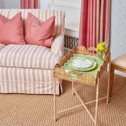 Mrs. Alice Placemats|Cecily Green Tray Liner