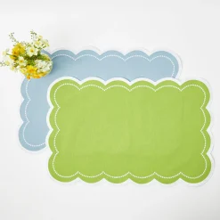 Mrs. Alice Placemats|Cecily Green Tray Liner