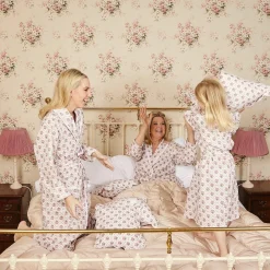 Women Mrs. Alice Alice Nightdresses|Children's Pink Bouquet Dressing Gown